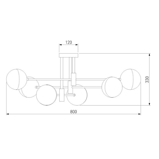 Потолочная люстра Eurosvet Nuvola 70129/6 латунь изображение 3 Потолочная люстра Eurosvet Nuvola 70129/6 латунь Фото № 3