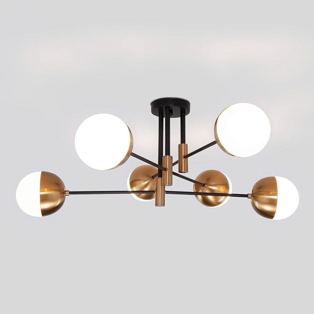 Потолочная люстра Eurosvet Nuvola 70129/6 латунь изображение 5 Потолочная люстра Eurosvet Nuvola 70129/6 латунь Фото № 5