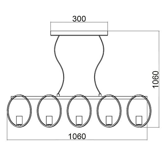 Подвесной светильник Vele Luce Liberty VL6302P05 Фото № 5