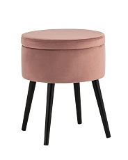Пуф Stool Group Клайс велюр пыльно-розовый vd-clays-b15 4