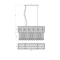 Подвесная люстра Lucia Tucci Perso 4930.6 Gold&Black 1