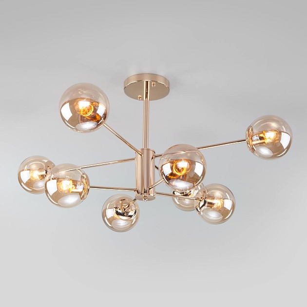 Потолочная люстра Eurosvet Ascot 30166/8 золото изображение Потолочная люстра Eurosvet Ascot 30166/8 золото Фото №