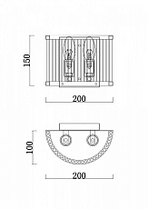 Настенный светильник Freya Savoy FR5053WL-02N 1