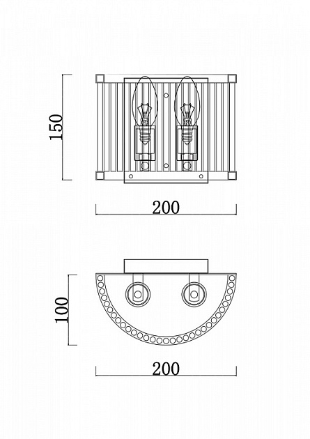 Настенный светильник Freya Savoy FR5053WL-02N Фото № 2