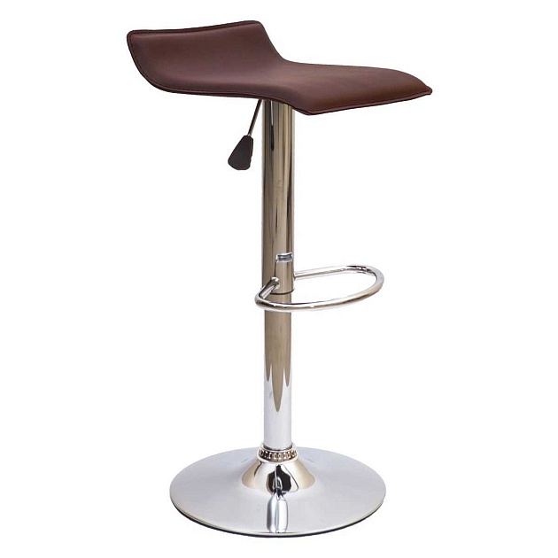 Барный стул AksHome Slim коричневый, экокожа 27629 изображение Барный стул AksHome Slim коричневый, экокожа 27629 Фото №