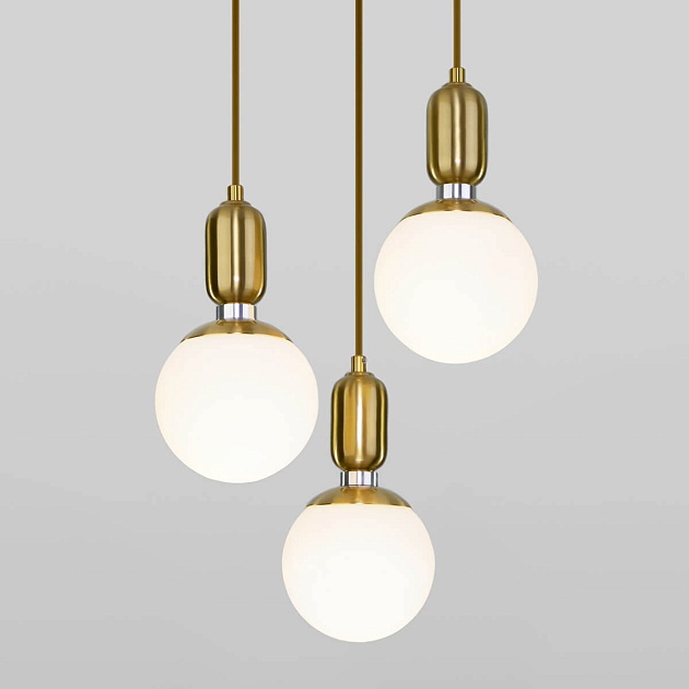 Подвесной светильник Eurosvet 50151/3 латунь изображение 4 Подвесной светильник Eurosvet 50151/3 латунь Фото № 4