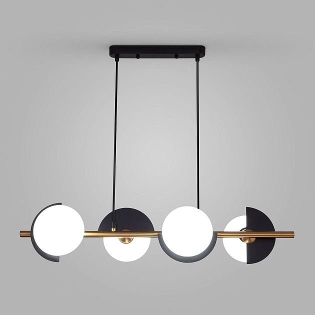 Подвесная люстра Eurosvet Moity 70149/4 черный/латунь Фото № 
