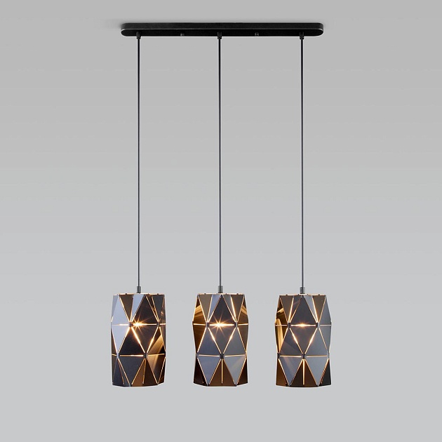 Подвесной светильник Eurosvet Reprise 50145/3 черный изображение Подвесной светильник Eurosvet Reprise 50145/3 черный Фото №