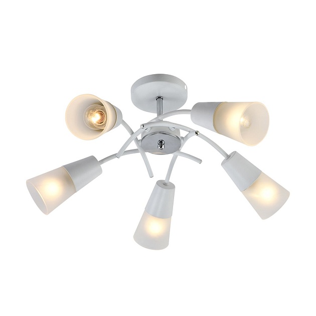 Потолочная люстра Escada Calla 1109/5P White изображение 4 Потолочная люстра Escada Calla 1109/5P White Фото № 4