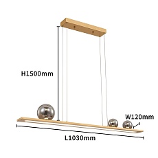 Подвесной светодиодный светильник Favourite Bilico 4549-3P 1