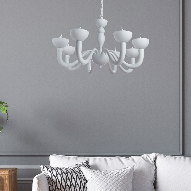 Подвесная люстра Divinare Bianca 7091/01 LM-8 изображение 6 Подвесная люстра Divinare Bianca 7091/01 LM-8 Фото № 6