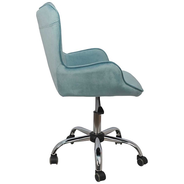 Поворотное кресло AksHome Bella голубой, велюр 77321 изображение 6 Поворотное кресло AksHome Bella голубой, велюр 77321 Фото № 6