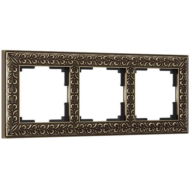 Рамка Werkel Antik на 3 поста бронза WL07-Frame-03 4690389054372 Фото № 