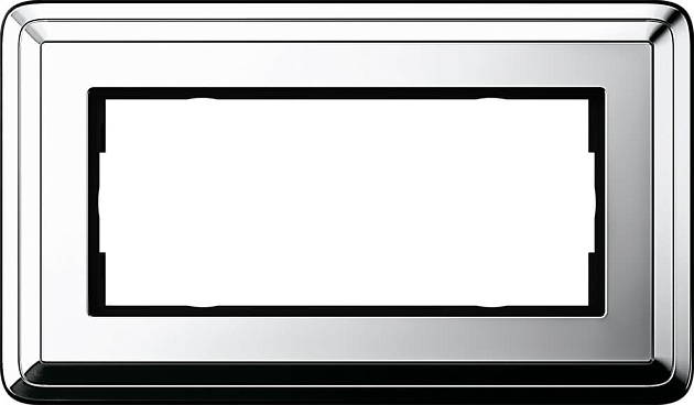 Рамка 2-модульная Gira ClassiX хром 1002641 Фото № 