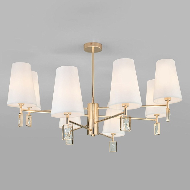 Подвесная люстра Eurosvet Milazzo 60137/8 золото изображение 5 Подвесная люстра Eurosvet Milazzo 60137/8 золото Фото № 5