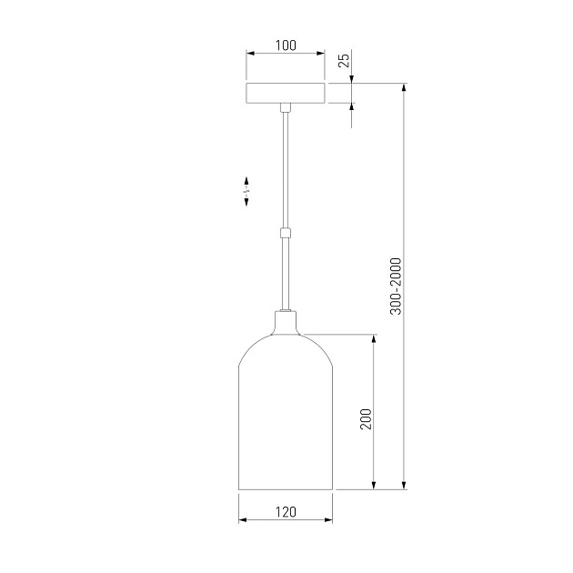 Подвесной светильник Eurosvet Bambola 50357/1 латунь Фото № 2