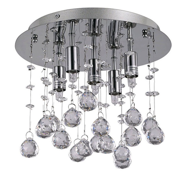 Потолочный светильник Ideal Lux Moonlight PL5 Cromo 094649 изображение Потолочный светильник Ideal Lux Moonlight PL5 Cromo 094649 Фото №