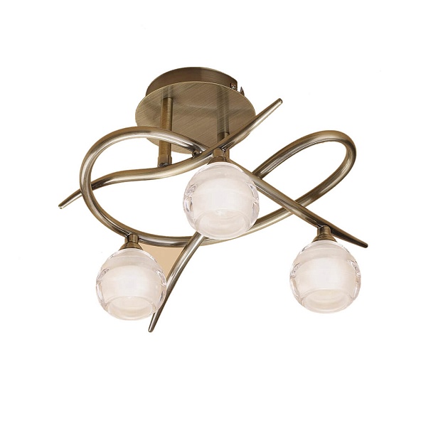 Потолочная люстра Mantra Loop Antique Brass 1824 Фото № 