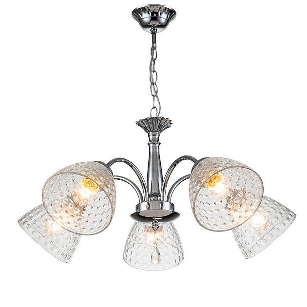 Подвесная люстра Escada Freesia 658/5PL Chrome изображение Подвесная люстра Escada Freesia 658/5PL Chrome Фото №