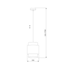 Подвесной светильник TK Lighting 6528 Boho White 1