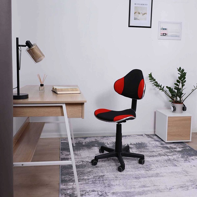 Детское кресло AksHome Miami красный + чёрный, сетка 59587 изображение 4 Детское кресло AksHome Miami красный + чёрный, сетка 59587 Фото № 4