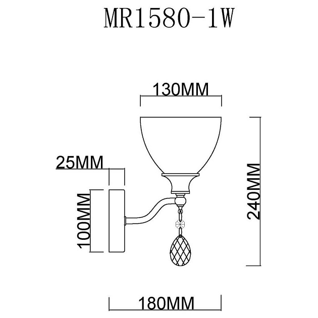 Бра MyFar Mistic MR1580-1W Фото № 2