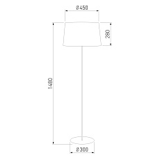 Торшер 055956 TK Lighting 2918 Maja 1