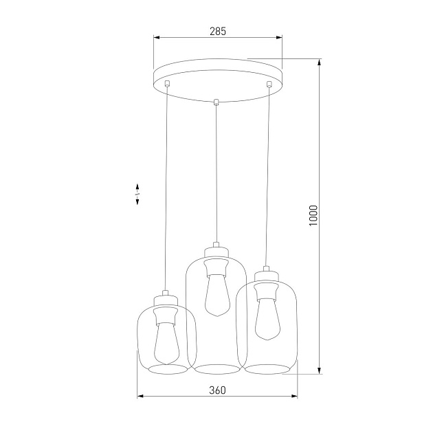 Подвесная люстра TK Lighting 3185 Marco Фото № 3