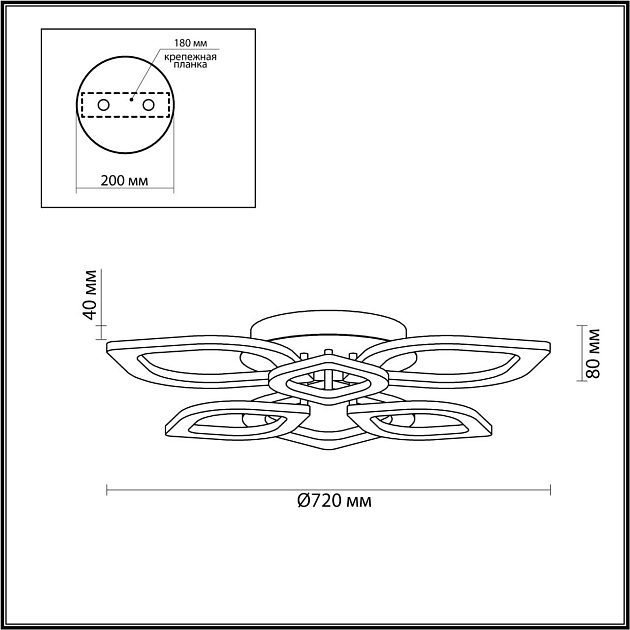 Потолочная светодиодная люстра Lumion Ledio Honey 4579/99CL Фото № 3