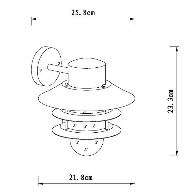 Уличный настенный светильник Lucide Zico 11874/01/12 Фото № 3