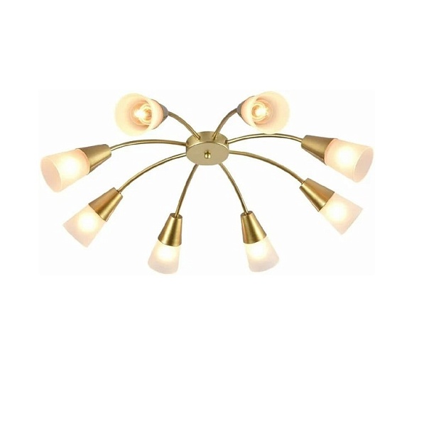 Потолочная люстра Escada Aquilegia 1100/8P Gold изображение Потолочная люстра Escada Aquilegia 1100/8P Gold Фото №