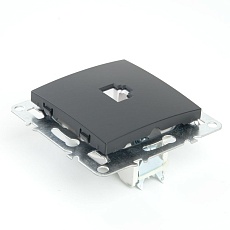 Розетка компьютерная RJ-45 Stekker Эрна черный PST00-9107-03 49151 5