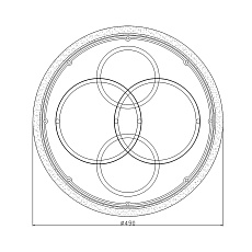 Потолочная светодиодная люстра Escada Module 10235/4Led Round 1