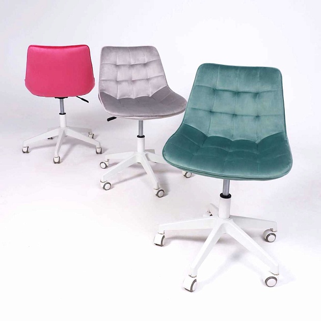 Поворотное кресло AksHome Carolyn велюр, серый 91957 изображение 3 Поворотное кресло AksHome Carolyn велюр, серый 91957 Фото № 3