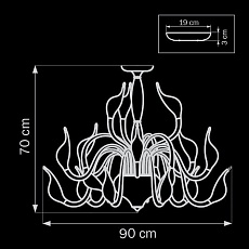 Потолочная люстра Lightstar Cigno Collo Wt 751186 1