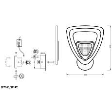 Настенный светодиодный светильник Seven Fires Бинаско SF7040/1W-WT 1