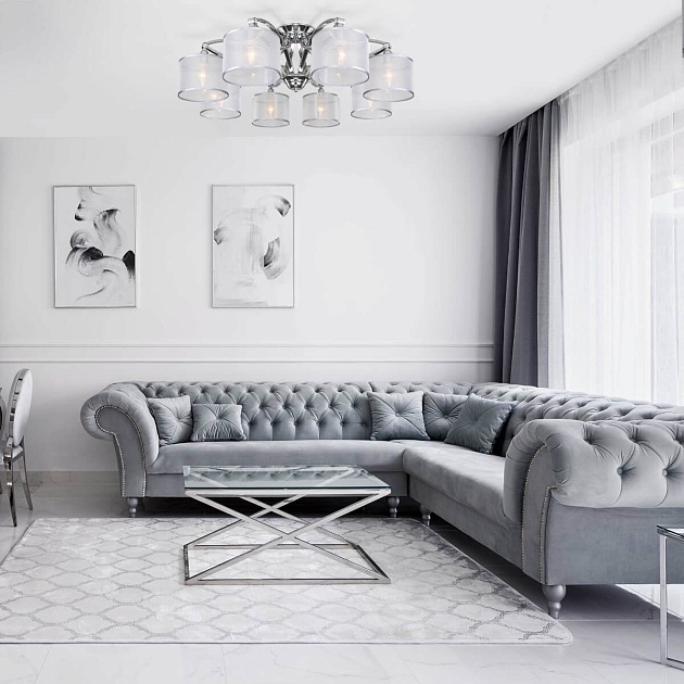 Потолочная люстра Eurosvet Fabiola 60124/8 хром Smart Фото № 3