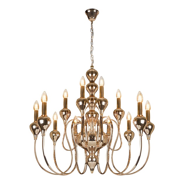 Подвесная люстра iLamp Lady 88003-8+4 GD Фото № 