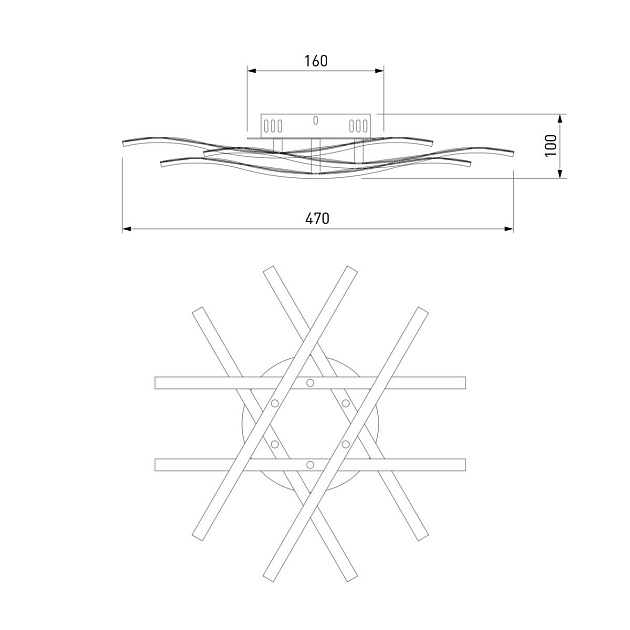 Потолочный светодиодный светильник Eurosvet Pascal 90043/6 хром изображение 2 Потолочный светодиодный светильник Eurosvet Pascal 90043/6 хром Фото № 2