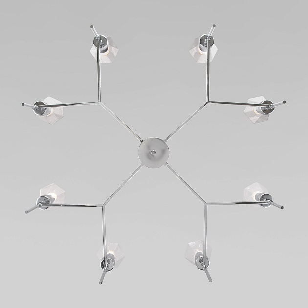 Потолочная люстра Eurosvet Prism 60143/8 хром изображение 3 Потолочная люстра Eurosvet Prism 60143/8 хром Фото № 3