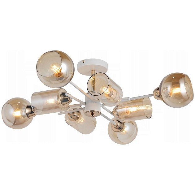 Потолочная люстра Illumico IL8243-8COU-79 WH GD изображение Потолочная люстра Illumico IL8243-8COU-79 WH GD Фото №