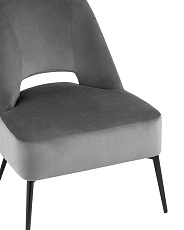 Кресло Stool Group Бостон велюр тёмно-серый vd-boston-b27 1