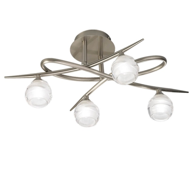 Потолочная люстра Mantra Loop Satin Nickel 1813 Фото № 