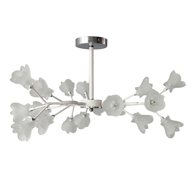 Потолочная люстра ЭкономСвет 11117/18WT+CR WT Фото № 