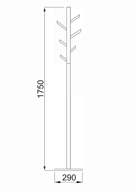 Напольная вешалка AksHome Agava сосна, сосна, цвет основания чёрный 77637 изображение 2 Напольная вешалка AksHome Agava сосна, сосна, цвет основания чёрный 77637 Фото № 2