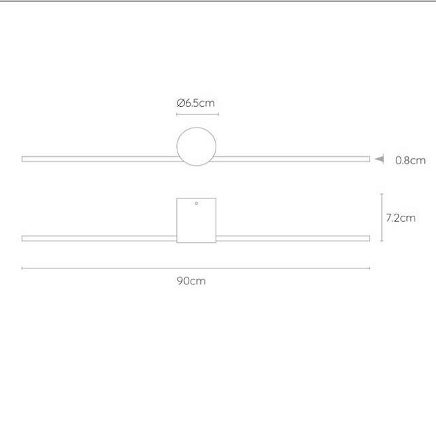 Настенный светодиодный светильник Lucide Mizar 12201/90/30 изображение 2 Настенный светодиодный светильник Lucide Mizar 12201/90/30 Фото № 2