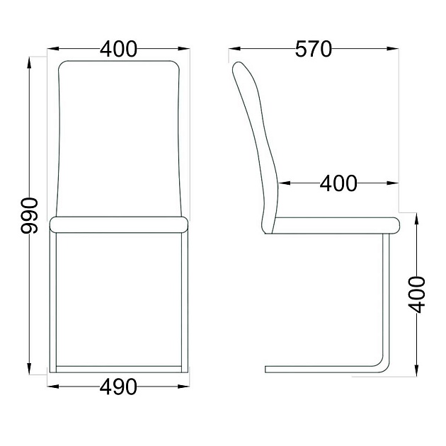 Кухонный стул AksHome Oxford тёмно-серый, ткань 76080 Фото № 2