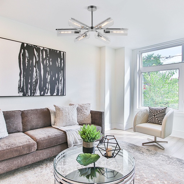 Потолочная люстра Eurosvet Trompeta 70144/6 хром Фото № 5