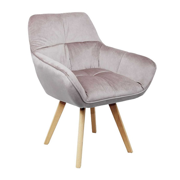 Кресло AksHome Soft пыльная роза, велюр 77325 Фото № 