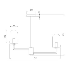 Подвесная люстра Eurosvet Pluto 60156/8 хром 1